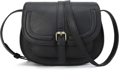 Vista 11 de Bolsa cruzada de cuero vegano para mujer, pequeña, para colgarla en el hombro, monedero, estilo bohemio Beige