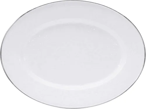 Vista 11 de Golden Rabbit Enamelware Oval Platter, 12 x 16in, Americana