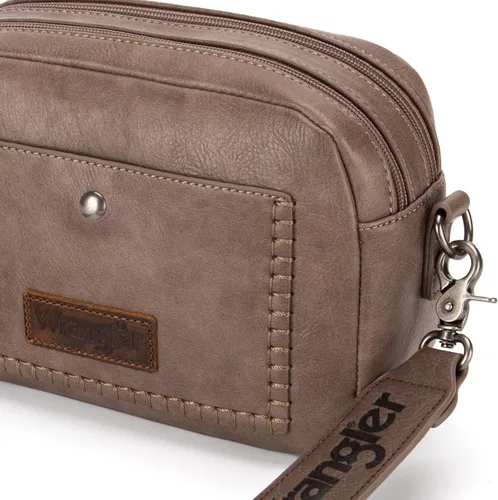 Vista 3 de Wrangler Bolsos cruzados para mujer, bolso de cámara a la moda con correa ancha
