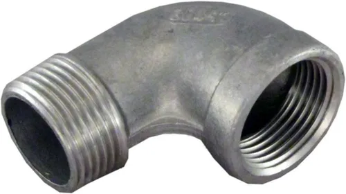 Vista 8 de Duda Energy 45° Codo 1/2" Hembra NPT Instalación de tubería de acero inoxidable 0,5