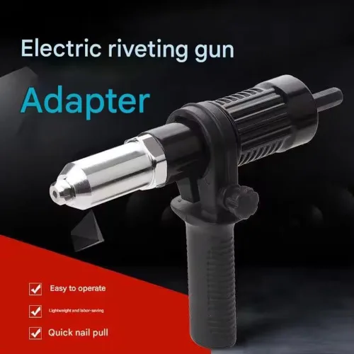 Vista 2 de Kit adaptador de pistola remachadora eléctrica profesional, kit adaptador de pistola remachadora PopElectric 2026, herramienta inalámbrica