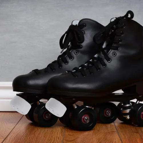 Vista 5 de Kisangel Tope ajustable para patines de ruedas, resistente y antideslizante, bloque de frenado para paradas rápidas