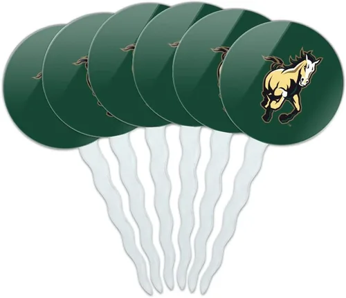 Vista 226 de Abilene Christian - Juego de 6 palillos para cupcakes con logotipo secundario