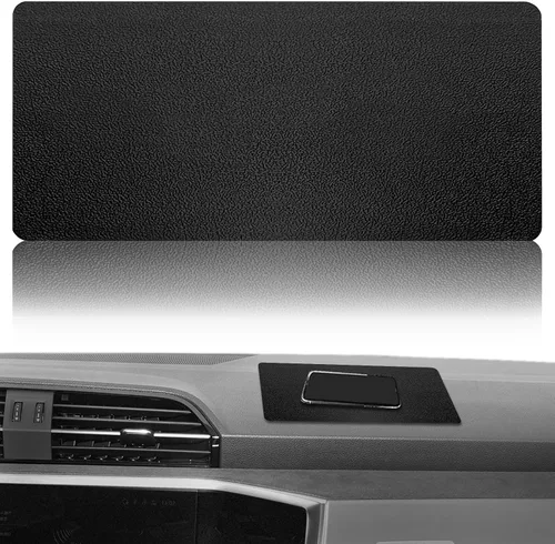Vista 9 de Tapete de goma antideslizante para salpicadero, tamaño de 10.6 x 5.9 pulgadas, tapete antideslizante para automóvil, accesorios de salpicadero