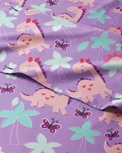 Vista 13 de Sábanas de princesa tamaño Twin para niños, juego de sábanas de princesa de 3 piezas para niños, ropa de cama con temática de castillo, ultrasuave