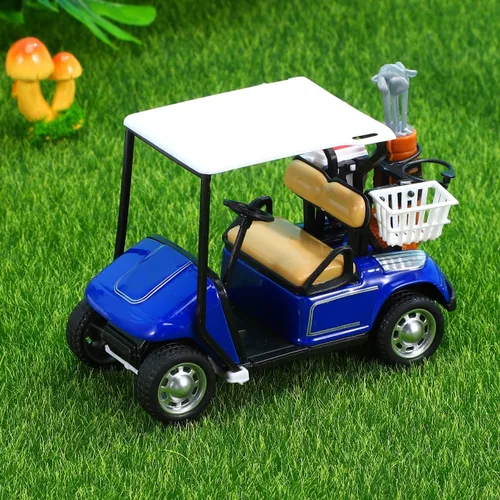 Vista 4 de Mipcase Carrito de golf Modelo de decoración para el hogar Suministros de escritorio Carrito de golf simple Decoración de carrito de golf Decoración