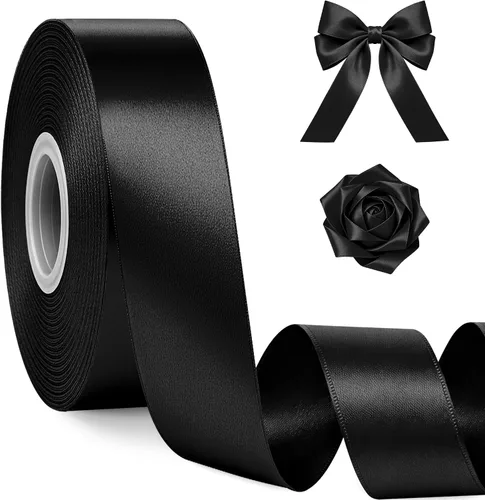 Vista 72 de Fullive Cinta de 1 pulgada para envolver regalos, cinta de Halloween de color morado oscuro de 30 yardas Sleek Glossy, Wear Resistant, Easy Cut
