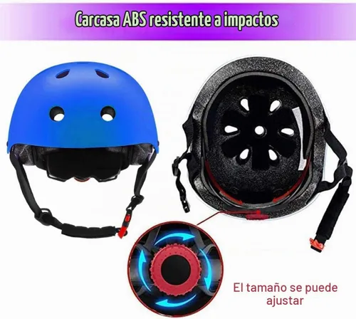 Vista 2 de Casco de Bicicleta para Niños Rodilleras de Skateboard - Casco para Niños Coderas Muñequeras Ajustables para Niñas y Niños de 5~15 años Equipo