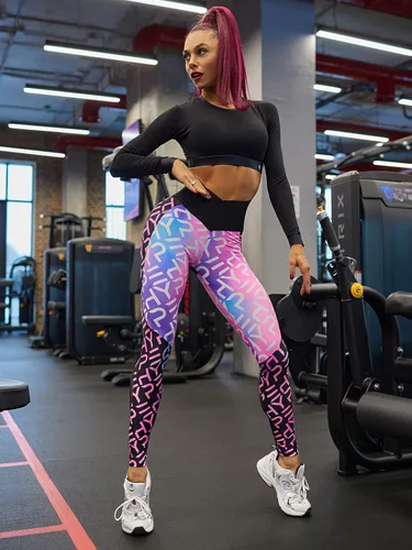 Vista 4 de Bona Fide Leggings de cintura alta de calidad para mujer con diseño único y control de abdomen, leggings de entrenamiento para mujer