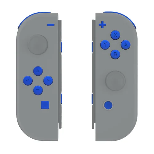 Vista 7 de eXtremeRate Blue Replacement ABXY Direction Keys SR SL L R ZR ZL Trigger Buttons Springs, Full Set Buttons Repair Kits with Tools for Nintendo