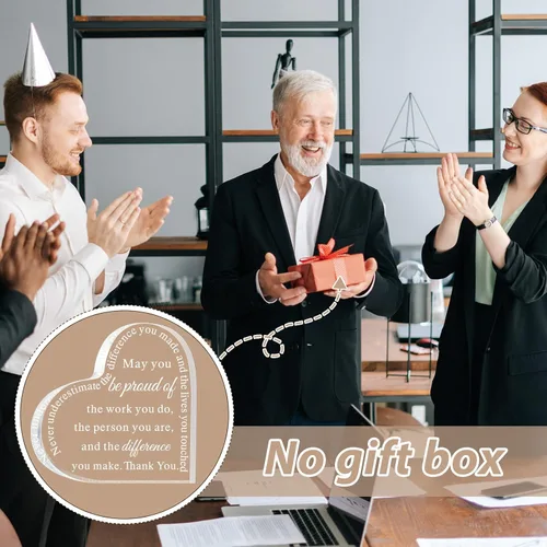 Vista 7 de Geelin 12 piezas de regalo de agradecimiento para profesores, agradecimiento por el texto en inglés "Thank You May You Be Proud Coworker Employeee