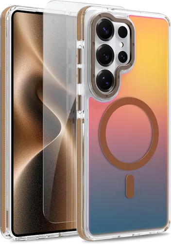 Vista 232 de Funda magnética para Google Pixel 10 Pro XL [compatible con Magsafe] [bonito diseño fluorescente de moda] a prueba de golpes, delgada, translúcida