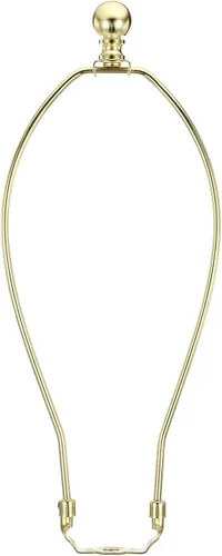 Vista 7 de PATIKIL Kit de arpa de lámpara de 5 pulgadas con remate, 1 juego de soporte dorado