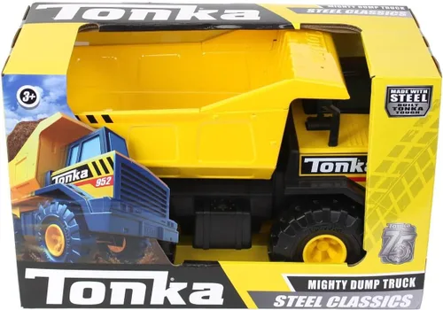 Vista 5 de Poderoso camión volqueta de acero Tonka clásico, 17, Amarillo