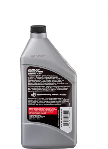 Vista 4 de Quicksilver 858078Q01 Líquido de dirección de timón hidráulico - Botella de 32 onzas