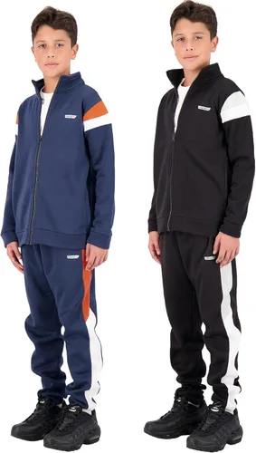 Vista 2 de Hind - Conjunto deportivo infantil de 4 piezas con sudadera con capucha y pantalón para correr