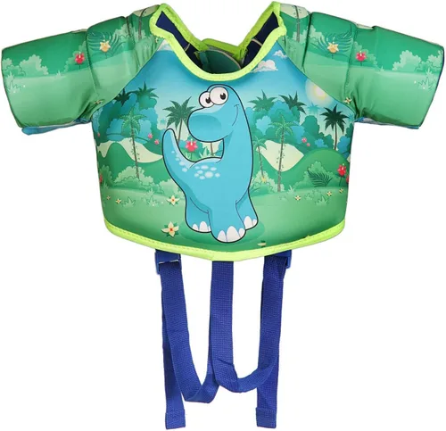 Vista 8 de Chaleco salvavidas para niños de 30 a 65 libras, chaleco flotante de natación para niños y bebés, chaleco de natación con alas de brazo para niños