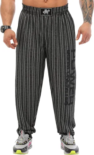 Vista 3 de BIG SAM SPORTSWEAR COMPANY Pantalones deportivos holgados para hombre con bolsillos pantalones de gimnasio de ajuste holgado para la Oldschool