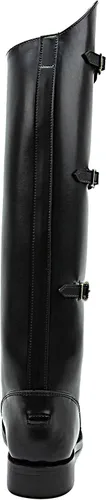 Vista 5 de Hispar Botas de equitación para mujer, diseño de corona, color negro ecuestre