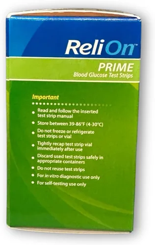 Vista 7 de Tiras de prueba de glucosa en sangre Prime - 50 unidades (paquete de 1) prueba confiable de azúcar en sangre (medidor de glucosa no incluido)