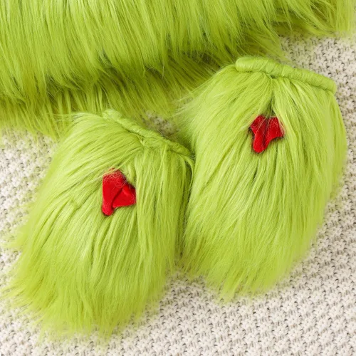 Vista 6 de Nicoxijia Conjunto de pantalones y falda de Navidad para bebé niña niño que robó Navidad divertido monstruo peludo cosplay cosutme pantalones