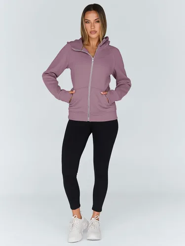 Vista 104 de Trendy Queen Sudaderas con capucha y cremallera para mujer, chaquetas de vellón, talla extragrande, moda de otoño e invierno