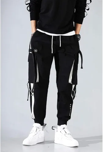 Vista 2 de Astellarie Pantalones deportivos estilo cargo para hombre