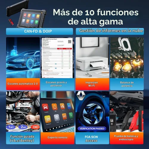 Vista 8 de Autel MaxiSYS MS906 PRO-TS 2026 OBD2 escáner TPMS completo PUEDE FD