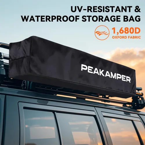 Vista 6 de Toldo de ducha con techo de 3 x 3 pies, luz LED para ducha lateral del vehículo, refugio de privacidad para campamento, baño, resistente a los rayos