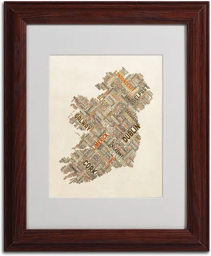 Vista 2 de Trademark Fine Art Ireland III - Arte enmarcado con marco de madera, 11 x 14 pulgadas