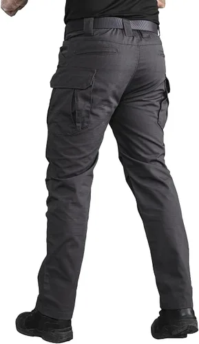 Vista 4 de CARWORNIC Gear - Pantalones tácticos tipo cargo para hombre, Waterpoof, ligeros, Rip Stop EDC