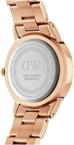 Vista 7 de Daniel Wellington Iconic Link Reloj pulsera de eslabones de oro rosa o plata