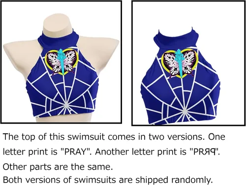 Vista 5 de haikyuu Bikini para mujer, estilo anime, traje de baño japonés de dibujos animados