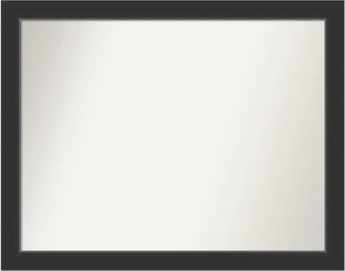 Vista 9 de Amanti Art Espejo personalizado, espejo de baño negro Astor, espejo de pared o espejo de tocador de baño sobre el fregadero (25 x 25 pulgadas)