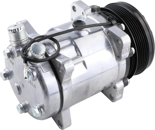 Vista 4 de Compresor universal de aire acondicionado 6PK embrague Sanden 508 5H14 R134A correa serpentina 12V
