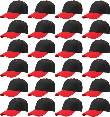 Vista 31 de Falari - 24/144 unidades de gorra de béisbol unisex, lisa y de tamaño ajustable, venta al por mayor Paquete de 144 verde militar
