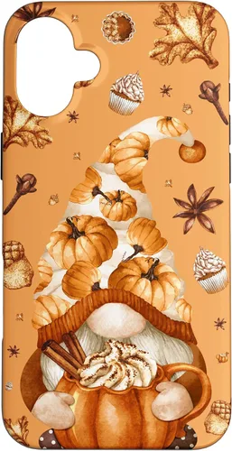 Vista 23 de Thanksgiving Gnome Love Pumpkin Spice Cute Fall Yall Pattern Case for iPhone 17