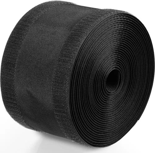 Vista 8 de Syhood Protector de cable de piso, 2.8 pulgadas x 30 pies, color negro