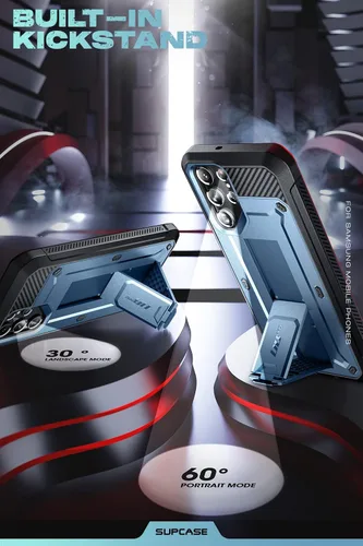 Vista 4 de SUPCASE Funda para Samsung Galaxy S22 Ultra con Soporte (Unicorn Beetle Pro), [Marco Frontal Integrado y Clip para Cinturón]