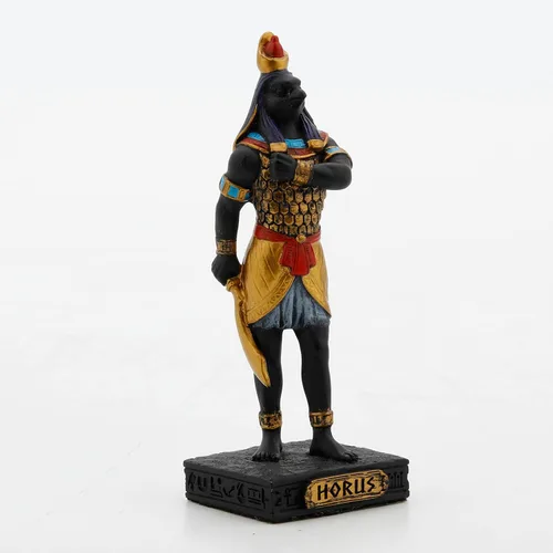 Vista 2 de Veronese Design Figura coleccionable en miniatura de resina de dioses egipcios de 3 1/2 pulgadas de alto (Horus, multicolor)