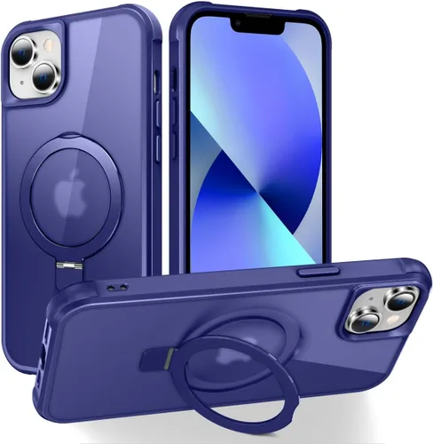 Vista 116 de CHAOFEnG - Funda compatible con iPhone 11 con soporte, color negro Fundas delgadas de grado militar para iPhone 11 con soporte de anillo