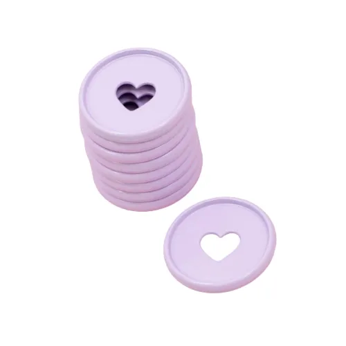 Vista 16 de Craftelier - Anillos de Disco M Metálicos con Corte de Troquel en Forma de Corazón para Encuadernación de Scrapbooking para Planners, Agendas