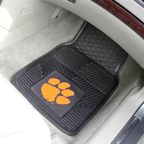 Vista 4 de Fanmats Clemson University Tigers Juego de 4 alfombrillas para automóvil, SUV, camionetas, protección para todo tipo de clima, diseño de depósito