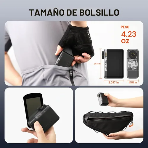 Vista 4 de COOSPO AP-X1 Mini bomba eléctrica para bicicleta, 120 PSI, medidor digital