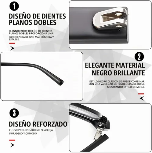 Vista 3 de 1 par de brazos de repuesto para gafas, brazos de marco de plástico TR90, dientes planos, dientes dobles y destornillador multifuncional 3 en 1