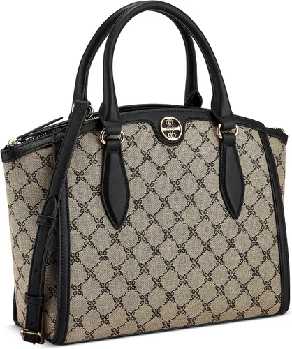 Vista 2 de Nine West KYELLE Jet Set Satchel, Natural logoblack, Logotipo natural negro
