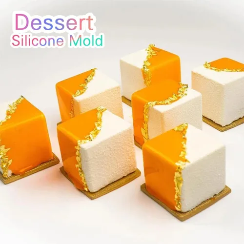 Vista 5 de Moldes de silicona transparente, molde de resina epoxi cuadrado grande y profundo, moldes de fundición de silicona con soporte de madera