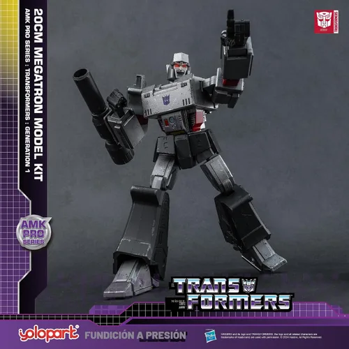 Vista 5 de YOLOPARK Megatron Transformer Toy - Figura de acción Transformers G1 Megatron de 7.87 pulgadas con armamento mejorado, juguetes transformadores