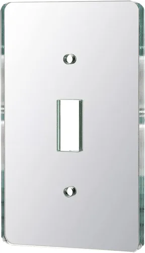 Vista 15 de 10 placas para interruptor de luz de espejo, salida de doble orificio de 4.72 x 2.91 pulgadas, cubierta de luz de interruptor, placas de pared