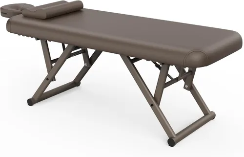 Vista 10 de pouseayar Mesa de masaje ajustable con almohada facial y reposacabezas, resistente y sólida, silenciosa y fácil de ajustar para mesa de tratamiento